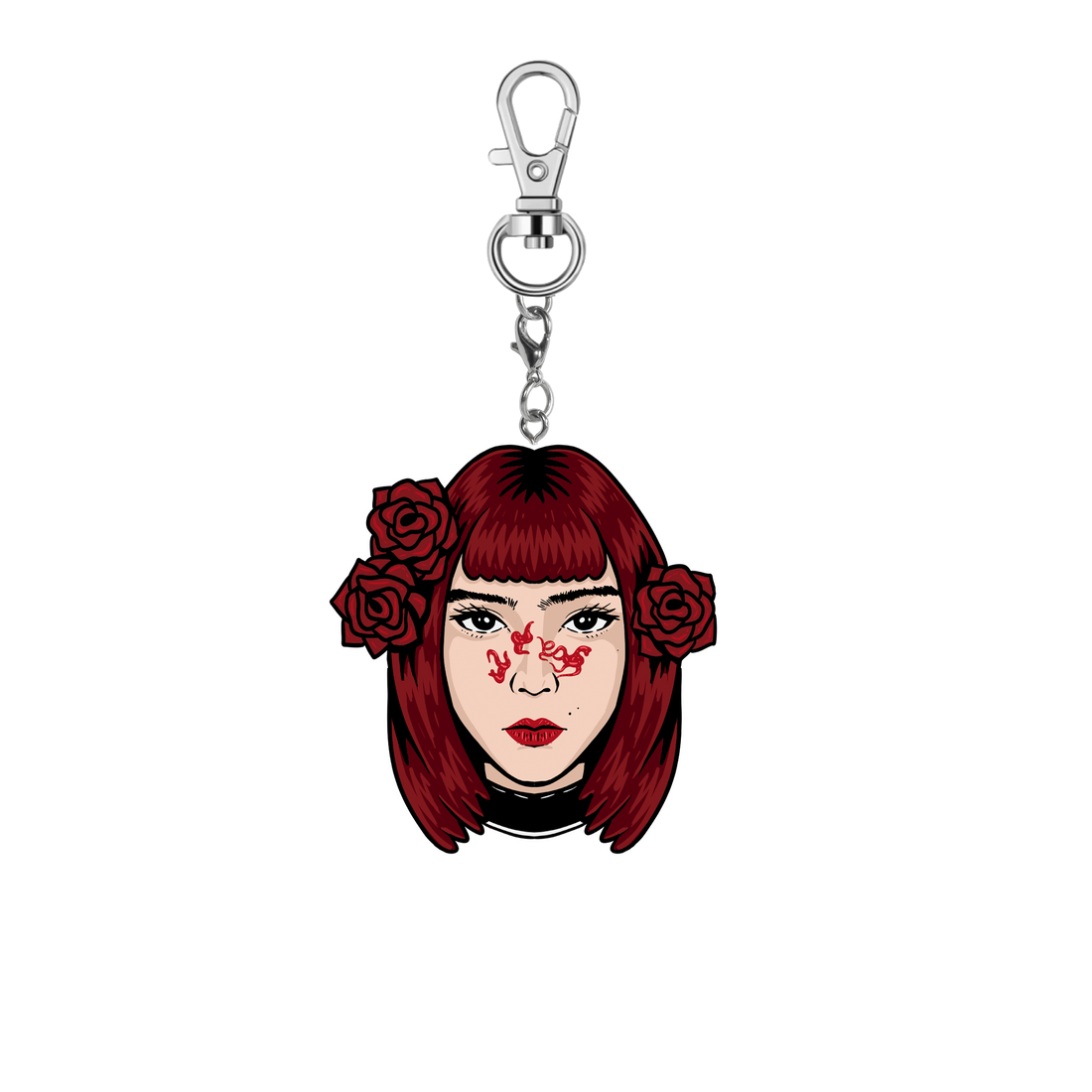 Key Chain Bundle Isyana Sarasvati - "Head with Roses"